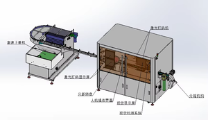 Máquina de Codificación Láser UV de Doble Cabezal con Sistema de Inspección Visual y Rechazo para Trazabilidad y Anti-Falsificación de Tapas de Botellas - Product Image 6