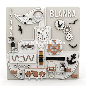 Personalizzare in legno aereo cabina di pilotaggio finzione gioco e simulatore giocattolo per 5 7 anni bambini eco-friendly vernice Montessori giocattoli W12D679 - Product Image 6