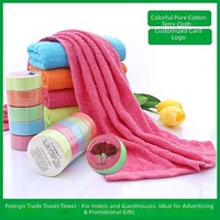 Serviettes compressées en coton pur colorées personnalisées en gros, pour l'intérieur de voiture, chiffons de nettoyage automobile, jetables, serviettes promotionnelles