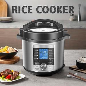 <strong>Smart</strong> 6L Electric Pressure Cooker with Non-Stick <strong>Pot</strong> &amp; Multi-Function Rice Cooker for Home Kitchens - Product Image 2