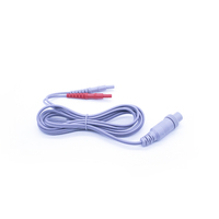 Kabel Elektroda Fisioterapi Medis 2 Pin Satu Ke Dua Soket Terbalik Plasma Peralatan Terapi Kabel Harness Produsen OEM