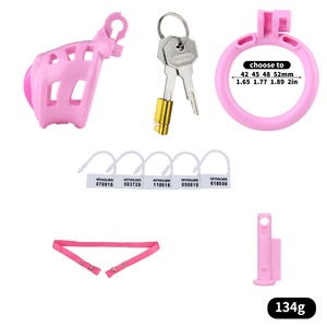 FRRK Pussy Designed Pick Chastity Cage ABS Resin Chastity Lock BDSM Bondage Fetish Sex <b>Toys</b> Male Chastity Device <b>for</b> <b>Men</b> - Product Image 3