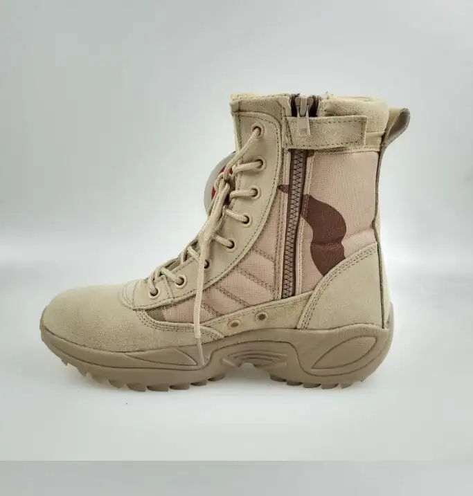 Hot selling best Non-slip sole Tri- desert tactical boots in stock
