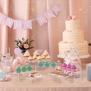 Alzate <span class=keywords><strong>per</strong></span> Display in acrilico Stand vetrina <span class=keywords><strong>scaffale</strong></span> <span class=keywords><strong>per</strong></span> Cupcake supporto <span class=keywords><strong>per</strong></span> Dessert alzate in acrilico <span class=keywords><strong>per</strong></span> Display di figure POP - Product Image 3