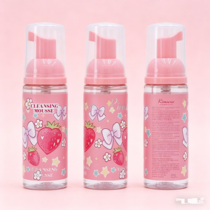 Rimocoo <span class=keywords><strong>Mousse</strong></span> Detergente all'Essenza di Frutta e Riso, Ciliegia e Fragola, Detergente Schiumogeno per il Viso per Pelli Sensibili - Product Image 2