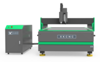 Routeur CNC Xunke avec caméra CCD, couteau oscillant, broche de coupe, routeur CNC 1325 pour la découpe de panneaux, le fraisage du bois massif et de l'aluminium