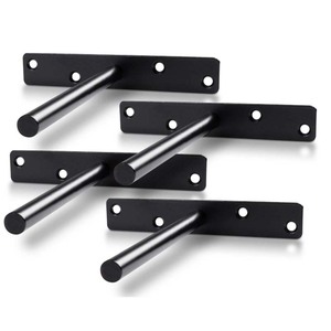 도매 금속 가구 숨겨진 선반 하드웨어 T 자형 벽 나무 판자에 대 한 부동 장착 선반 브래킷 - Product Image 4