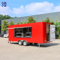 Remorque alimentaire commerciale personnalisée pour la vente de nourriture de rue, camion-restaurant avec cuisine complète pour hot-dogs, snacks et frites