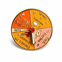 Broche rotative personnalisée en métal plaqué or, motif 'Tropes de la lecture', cadeau pour lecteurs, souvenir, OEM ODM