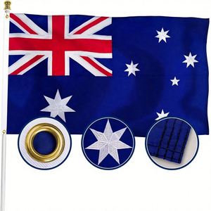 Drapeau australien 3x5 pieds, double face, résistant, en nylon/polyester 200D, étoiles brodées, ourlet à 4 points de couture - Product Image 6