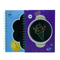 Tablette d'écriture LCD pour enfants, carnet à spirale mignon, carnet de poche portable, papeterie scolaire, carnet à spirale dessin animé