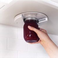 Outil de cuisine manuel Gadget Ouvre-bocal à prise en main facile Ouvre-couvercle en acier inoxydable Ouvre-boîte sous le comptoir