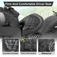 Asiento de conductor personalizado, asiento cómodo de conductor de alta calidad con romboide negro para Can Am Ryker 600 900 Sport Rally Edition 2019-2024