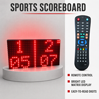 Tabellone Segnapunti LED per Tennis da Tavolo, per Interni ed Esterni, Display Punteggio per Due Giocatori con Indicatore del Servitore