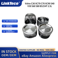 Linkteco 5 pièces Pistons Kit STD pour Volvo C30 XC70 C70 XC90 S40 V50 S60 S80 B5254T 2.5L T5 L5 2003-2013 31401697 31430138 9487328