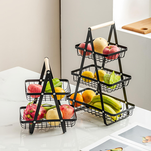 Carrito de Almacenamiento de Frutas y Verduras de Bambú de 3 Niveles con Ruedas y Acabado Lacado para Cocina, Baño y Sala de Estar - Product Image 2