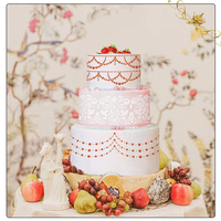 Pochoir à biscuits à motif floral, pochoir à chocolat, moule à crème pour gâteau, outil de décoration de gâteaux
