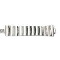 Bracelet de montre en acier mat effet bambou, accessoire pour montres mécaniques de luxe – Collection 2026, Vente Flash