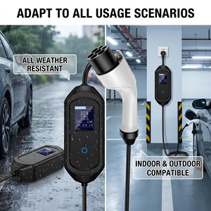 <span class=keywords><strong>Cargador</strong></span> de <span class=keywords><strong>Coche</strong></span> Eléctrico Portátil IP65 al Mejor <span class=keywords><strong>Precio</strong></span>, 7KW 32Amp 110v-240V, Estación de Carga AC de Nivel 2 para Hogar con Pantalla de 2.8 Pulgadas - Product Image 5