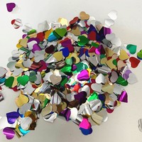Confettis de mariage modernes et colorés en papier de soie et papier métallisé, écologiques, jetables, fabriqués à la machine, électriques, 10g, 1,5cm