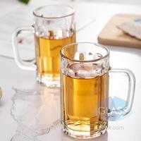 Chopes à bière de grande capacité de style européen moderne pour bars et soirées, verres à bière forte avec poignée