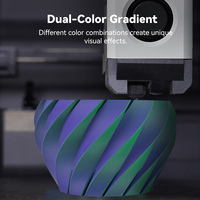 Filament PLA mat bicolore SUNLU, texture mate, dégradé bicolore, filament PLA pour modèles d'impression 3D élégants