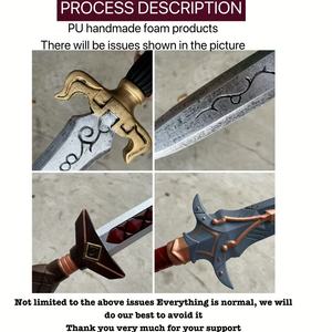 Набор игрушечных мечей из пенопласта – прочный материал, сложные узоры, тематика Хэллоуин, унисекс, для косплея и сценических выступлений - Product Image 3