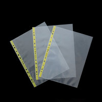 Sac de fichiers en papier à feuilles mobiles à rayures jaunes 11 trous A4 dossier insérer un livre d'informations Page intérieure