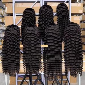 Dropshipping Perruques vierges en cheveux humains Deep Wave à cuticule alignée Perruques HD Lace Frontal pré-plumées Wear and Go - Product Image 1