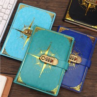 Journal intime papier planificateur personnalisé parfait lié en cuir Journal laitier cahier avec serrure et clé