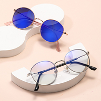 Nouvelles lunettes de soleil rondes à monture métallique tendance, UV400, photochromiques, anti-lumière bleue, pour hommes et femmes
