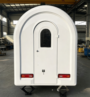 Remorque et camion de restauration mobiles en acier inoxydable personnalisables avec un seul essieu, cuisine complète facile à nettoyer pour une utilisation en extérieur