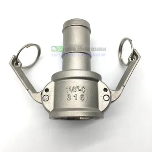 High Quality Stainless Steel Camlock Coupling Pipe Fittings Type A/B/C/D/E/F/DC/DP Quick Flexible Hose Coupling