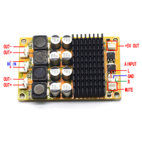 Carte d'amplificateur audio numérique professionnel de classe D à double canal 2x60W CA-3118 pour récepteurs et enceintes DC8-24V