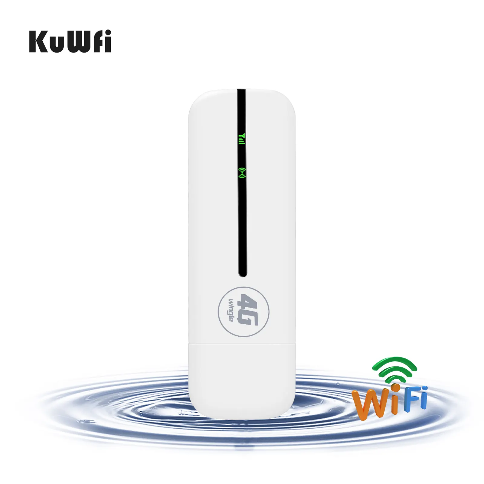 KuWFiOEMロック解除ポータブルモデム4GLTEワイヤレスドングルUSBSIMカードWiFiルーター