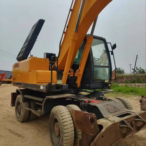 Excavatrice sur pneus originale d'occasion de la Corée Hyundai 210/Excavatrice sur roues Robex Hyundai R210w 210w-7 de 21 tonnes à vendre - Product Image 1