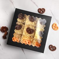 Boîtes à pâtisserie carrées en papier noir mat avec fenêtre, 10x10x2,5 pouces, 30 paquets pour boulangerie, pour beignets, commandes personnalisées acceptées