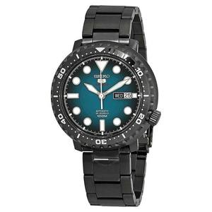 S No. Reloj Mecánico Automático para Hombre SRPC65 Azul-Verde con Doble Calendario, Resistente al Agua, Correa de 22mm, Servicio de Compra Incluido - Product Image 5