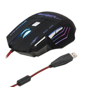 HXSJ-ratón óptico S300 con cable y luz de respiración colorida, Mouse óptico con DPI ajustable para ordenador y <span class=keywords><strong>PC</strong></span> - Product Image 5