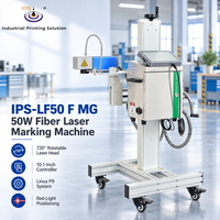 Marqueur laser à fibre IPS-LF50 F MG 12000 mm/s, machine de marquage laser industrielle pour l'électronique