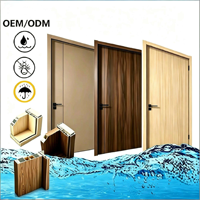 Porte insonorisée, imperméable et anti-insectes en WPC/SPC/UPVC/TPS, fabriquée en usine, pour maison, bureau, salle de bain, chambre.