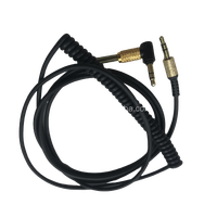 Câble audio de remplacement pour casque Marshall Major 1 2 3 II Bluetooth supra-auriculaire, câble plaqué argent, cordon auxiliaire avec micro