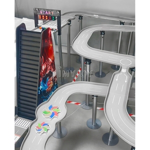 Tự làm sáng tạo tùy chỉnh xe mô phỏng theo dõi đá cẩm thạch pinball bi-a Rally Vật lý trọng lực cán hạt trận chiến đua đá cẩm thạch theo dõi - Product Image 4