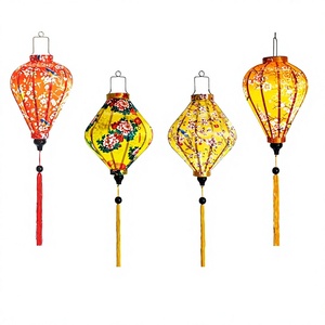 Authentic Vietnamese Silk Lanterns for Indoor Outdoor Decoration Hospitality and Event Projects - Product Image 1