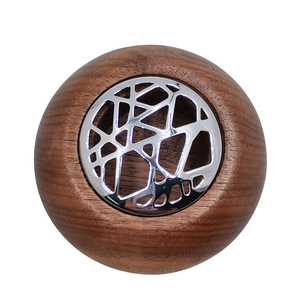 Black walnut wood <b>car</b> <b>air</b> <b>freshener</b> diffuser, natural and available in multiple materials, <b>customizable</b> with logo. - Product Image 5