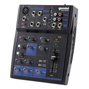 Mélangeur de disques DJ PROFESSIONNEL Noir GEM 05USB - Product Image 3