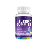 Gommes de soutien au sommeil OEM de Capital OEM, avec Vitamine B6, Ashwagandha, L-Théanine et Huile de graines de chanvre