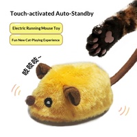 Souris en peluche télécommandée interactive pour chat – Jouet de simulation