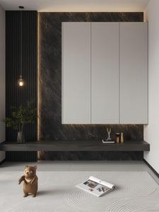 Armoires d'entrée, armoires à chaussures et penderies murales personnalisables, de style moderne, légères et luxueuses - Product Image 3