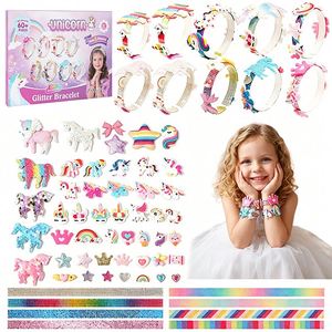 Princess Bow Hair Clip <b>Kit</b> Girls <b>DIY</b> Headbands Ribbon Butterfly Gem Sticker Handmade Design Present Supplier Box - Product Image 1